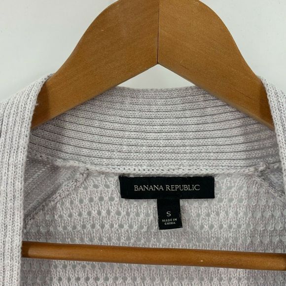 Banana Republic Open Cardigan Sweater Size S Gray - Picture 3 of 6